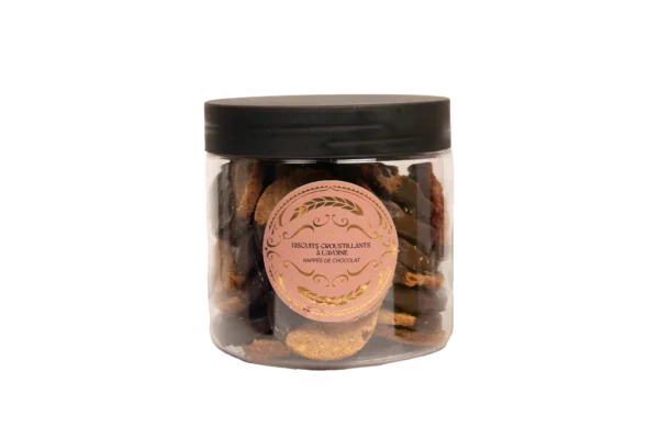 BISCUITS CROUSTILLANTS À L'AVOINE -NOIR-